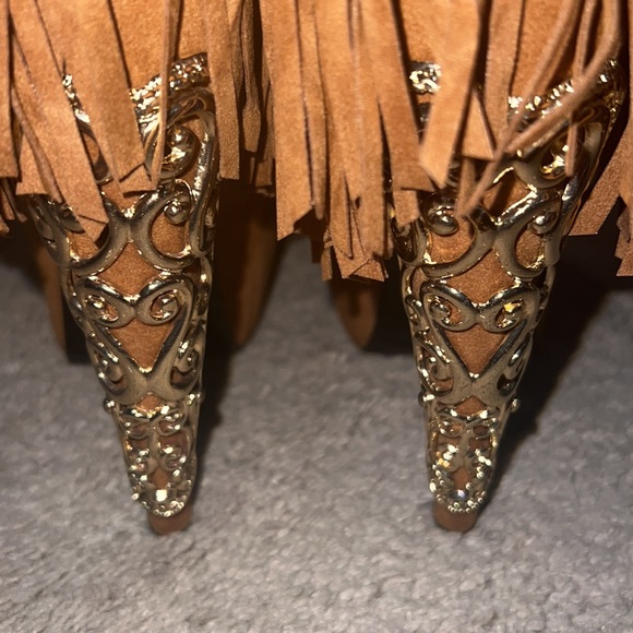 Privilege Lola Fringe ankle bootie. - Picture 3 of 7